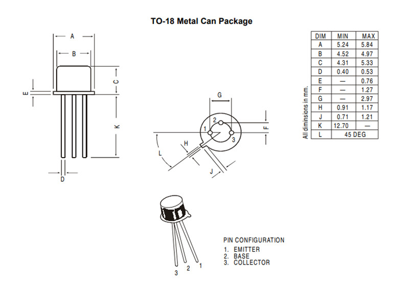 Lot De 10 Transistors Siemens BC179C PNP - Petit Signal, Boîtier TO-18 Métal - NOS (New Old Stock)