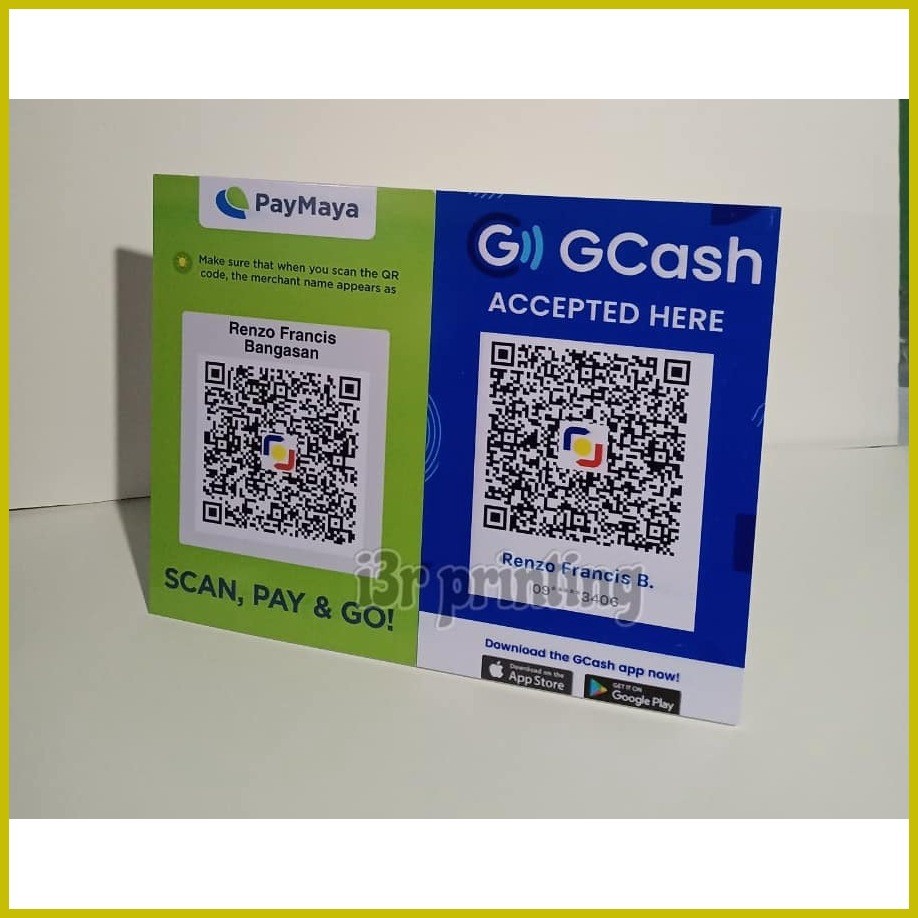 ∇ QR Code Stand Board Standee All payment method(Paymaya,Gcash,BPI,BDO ...