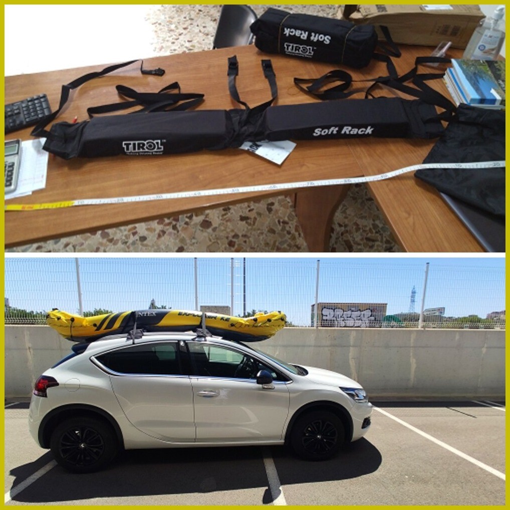 Universal Soft Auto Car Roof Rack Outdoor Rooftop Luggage Carrier Load ...