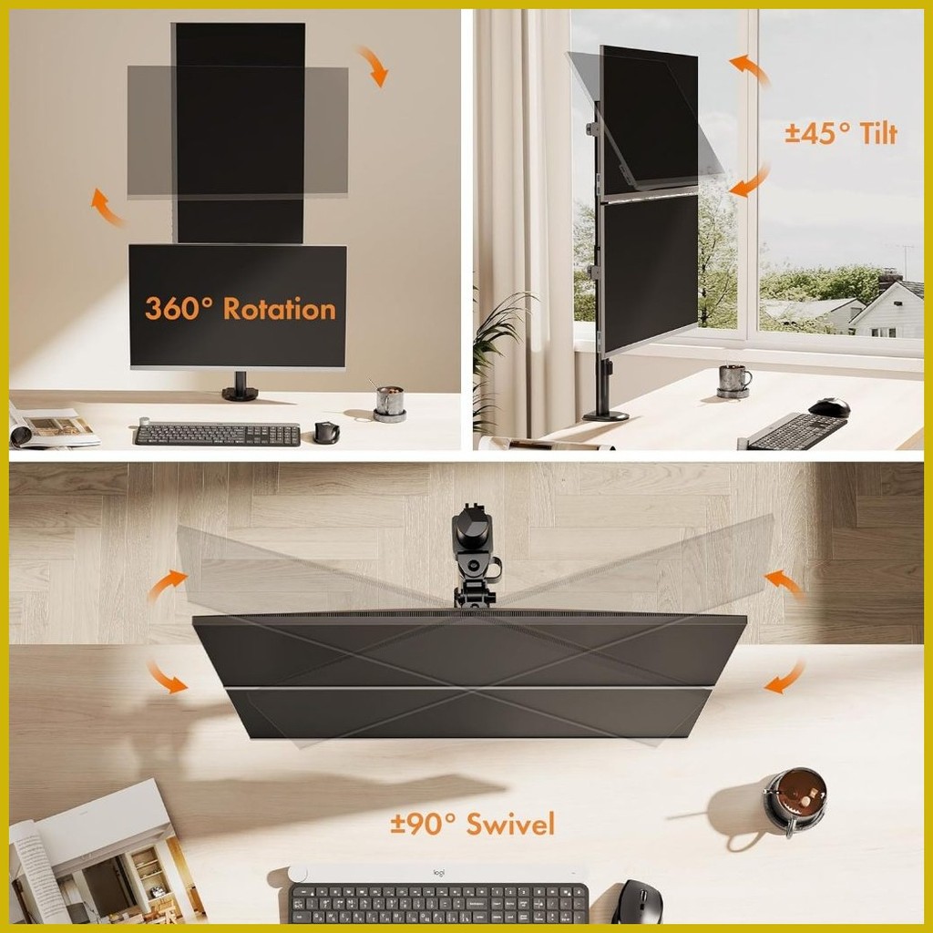 the ArylTM Premium Articulating Pivot Monitor Mount Add-On Kit | Shopee ...