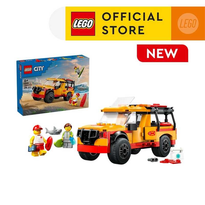 Lego® City 60453 Lifeguard Beach Rescue Truck, Age 6+, Building Blocks ...