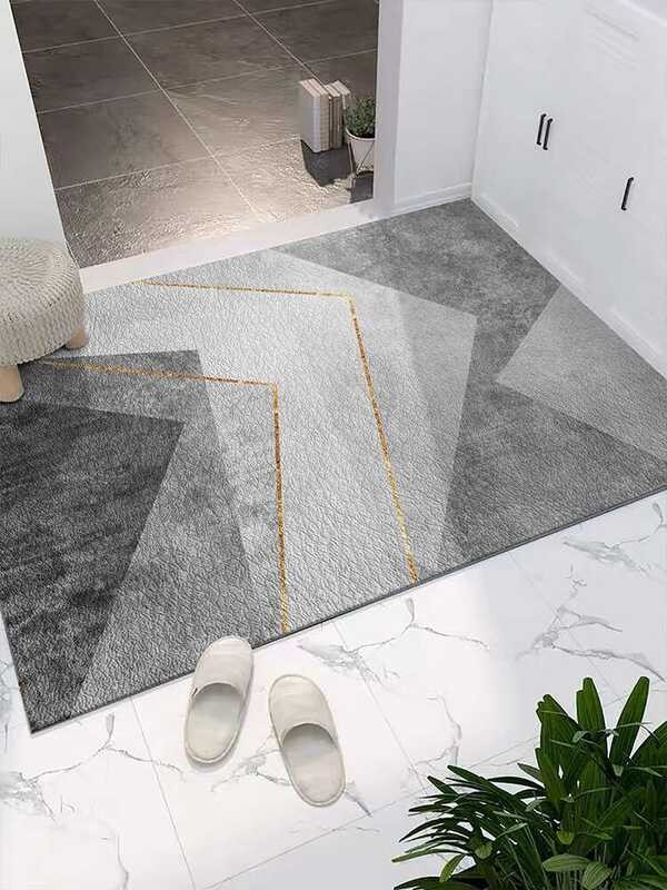 Entrance door, foyer, floor main entrance, leather foot door mat ...