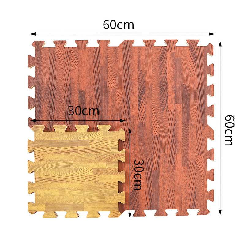 Wooden Baby EVA Foam Play Gym Puzzle Mat Exercise Crawling Carpet for ...