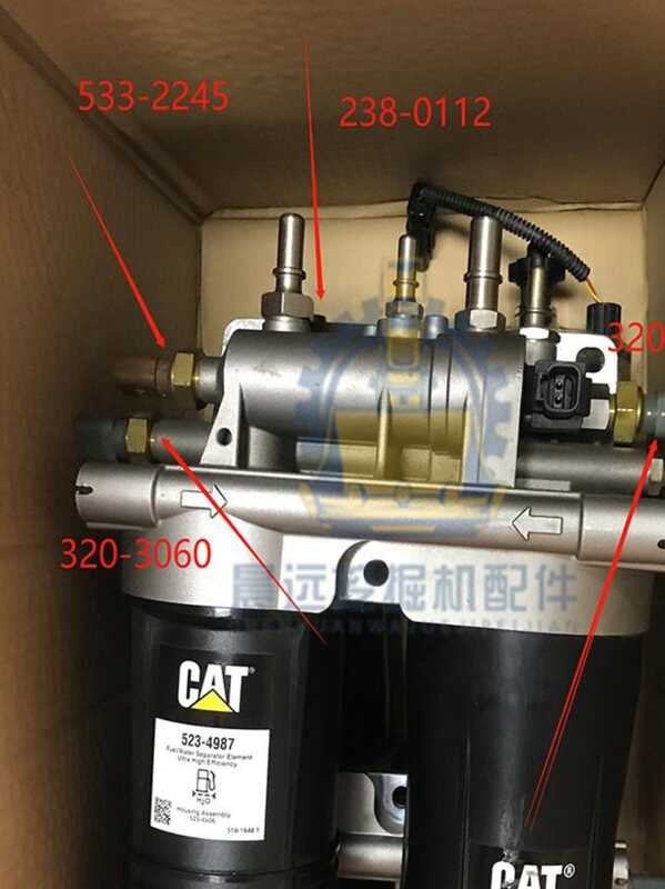 uod CAT320 323 330 336GC excavator diesel fuel pressure differential ...