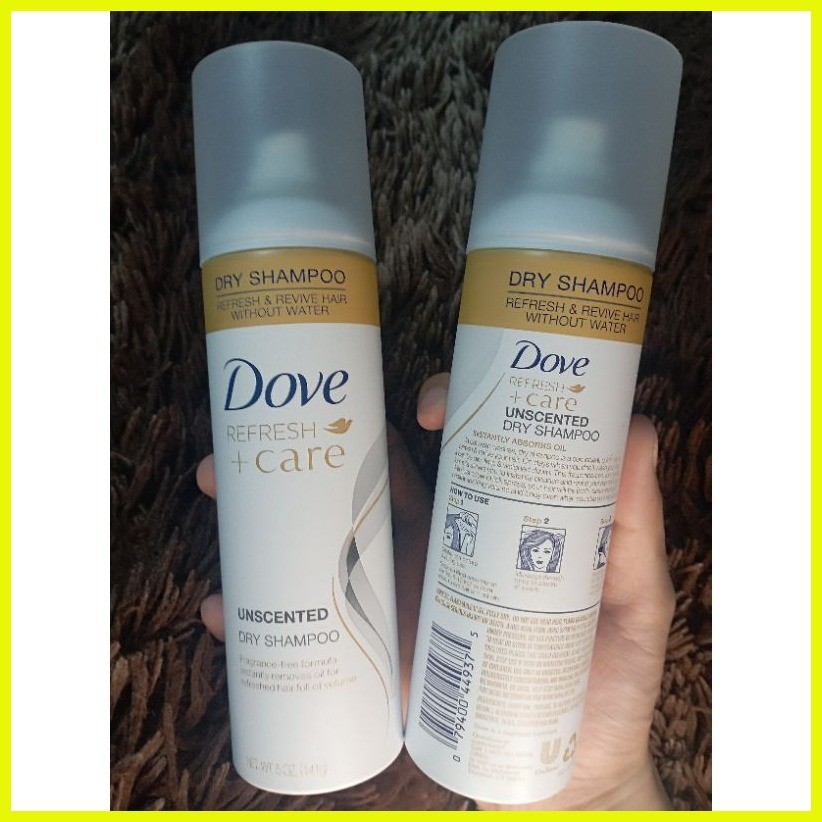 Dove Refresh Care Unscented Dry Shampoo 141g Shopee Philippines