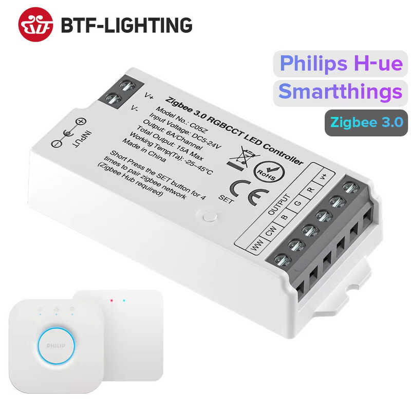 Zigbee 3.0 Wifi Controller DIM CCT RGB RGBW RGBCCT LED Strip Bridge ...