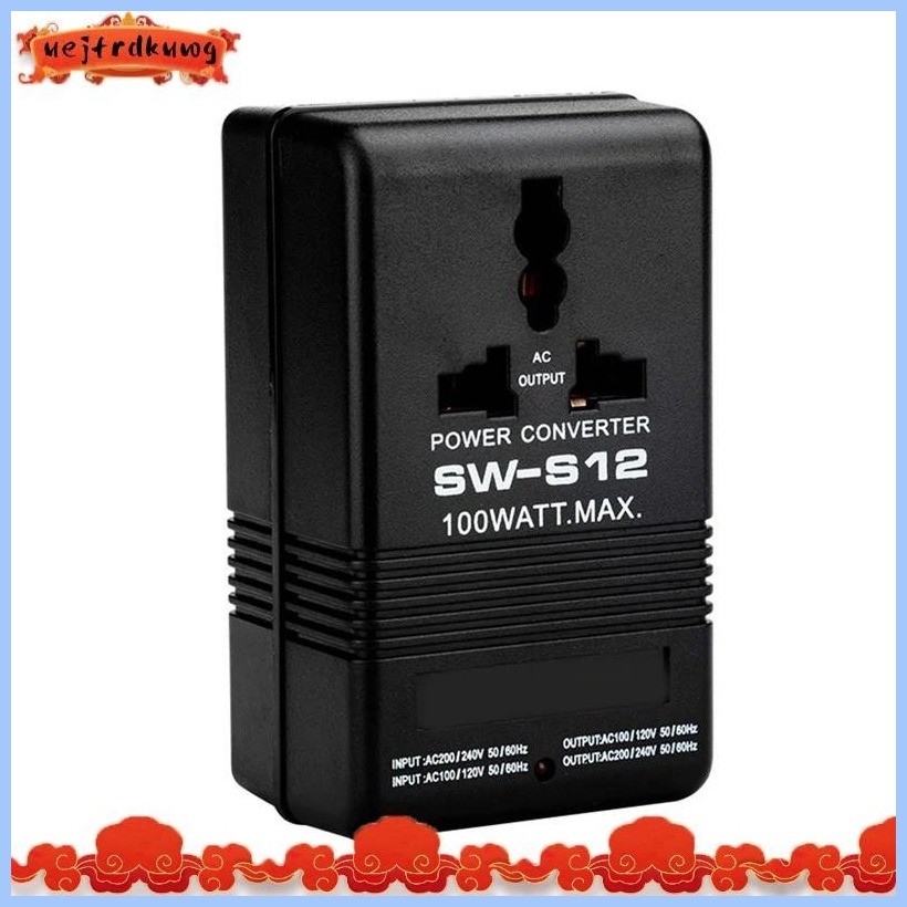 100W Step-Up or Down Voltage Converter TransformeDual Voltage ...