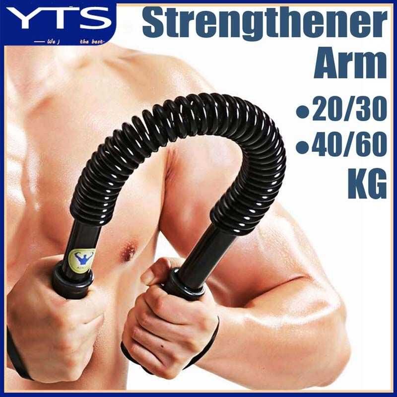 C20 Power Twister Arm Bar Spring Strength Training Workout Exercise ...