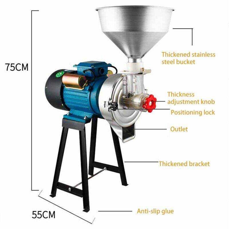 And CHUANCHAO Portable Corn Rice Coffee Peanut Grinder Wet And Dry Use ...