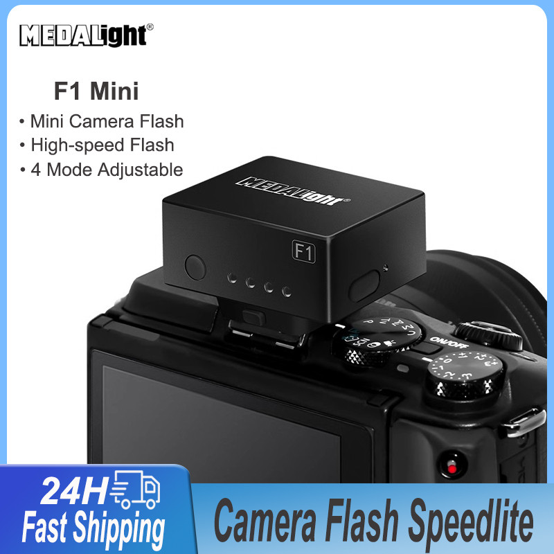 MEDALight F1 Mini Camera Flash Speedlite Hot Shoe Mount for Fuji/Sony ...