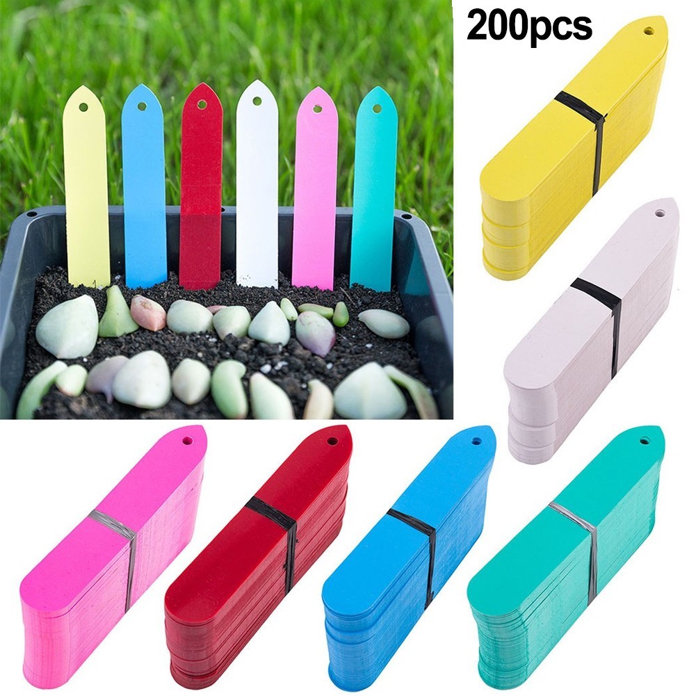 JTFY ️200Pcs Plant Marker Labels Flexible PVC Tag Waterproof Garden ...