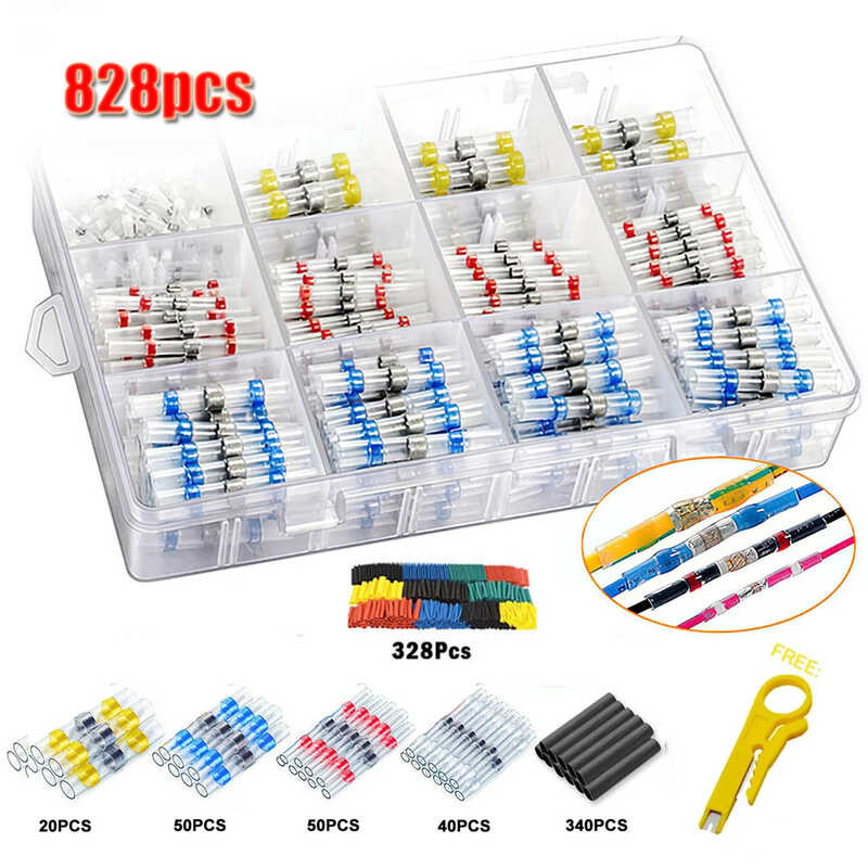 Practical 50/100/300/800/1000pcs Electrical Waterproof Seal Heat Shrink ...