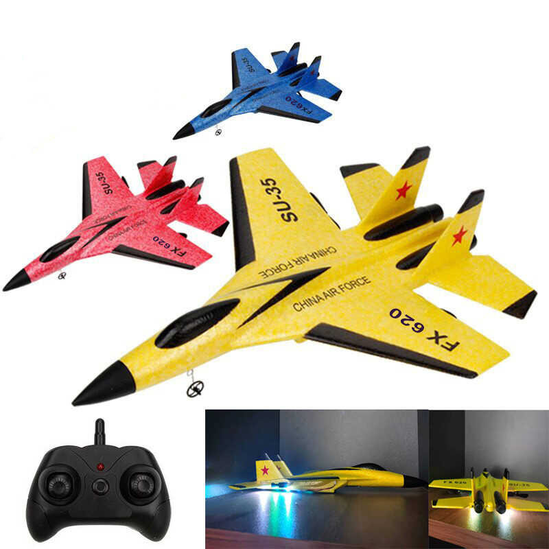 C3 RC Plane Su35 2.4G Sa LED Lights Aircraft Remote Control Flying ...