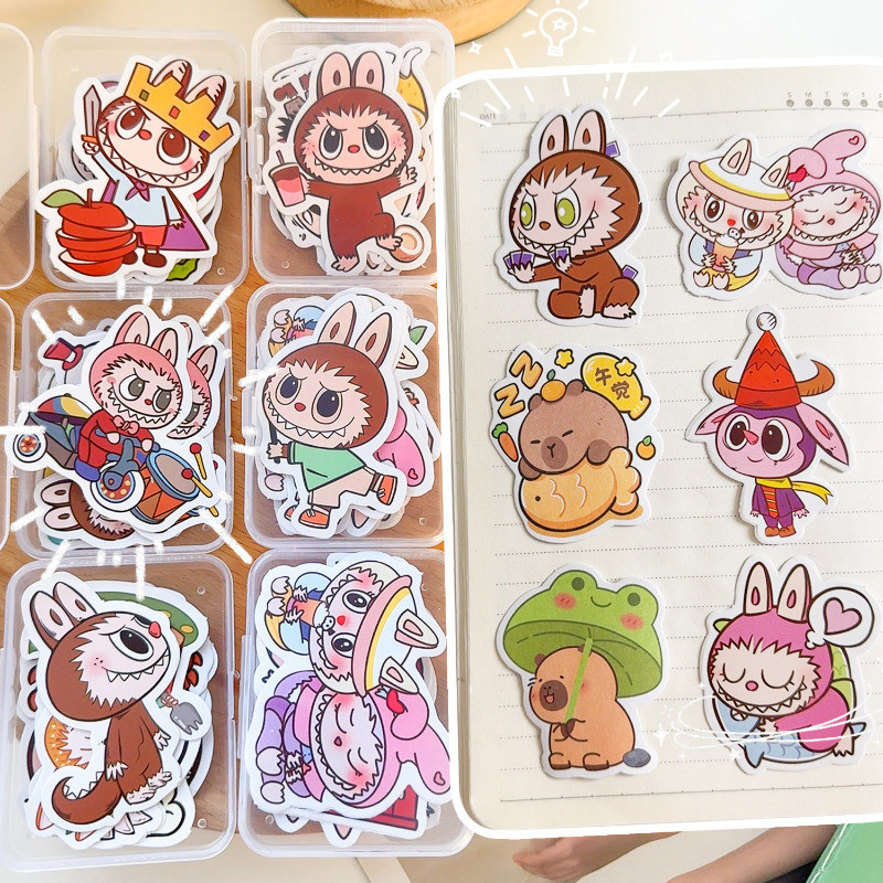 100 Pack Wolf Stickers,Wolf Decals For Kids Teens Girls,Gifts Vinyl Waterproof Stickers For Water Bottle Laptop - View #5