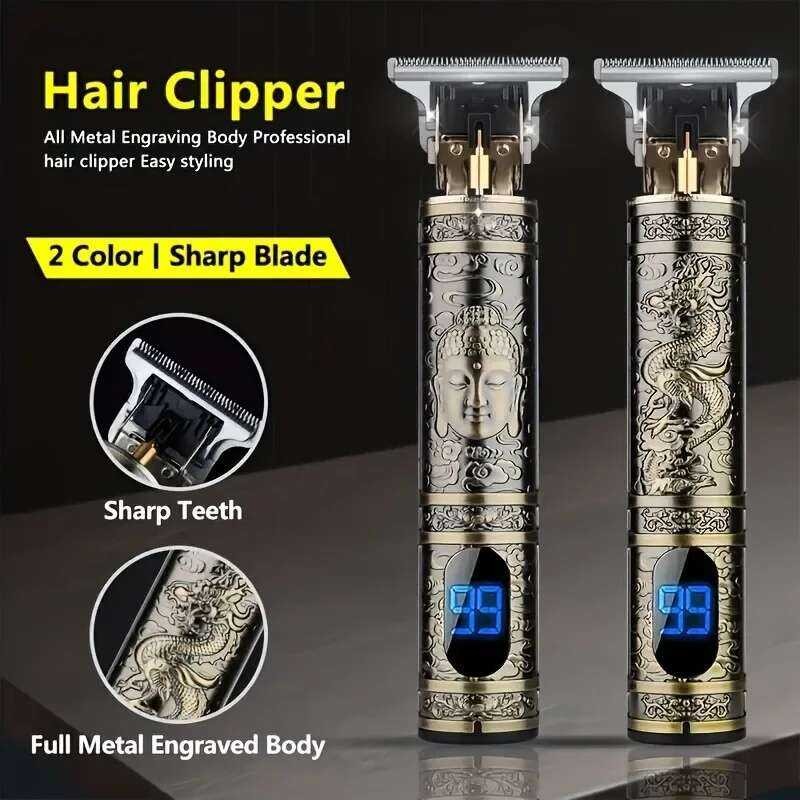 Versatile LCD Display T Electric Hairber Mm Shaver Hair Trimer Home ...