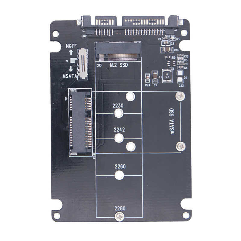 M.2 M2 MSATA To SATA 3.0 Converter External Msata M.2 NGFF To Sata3 USB ...