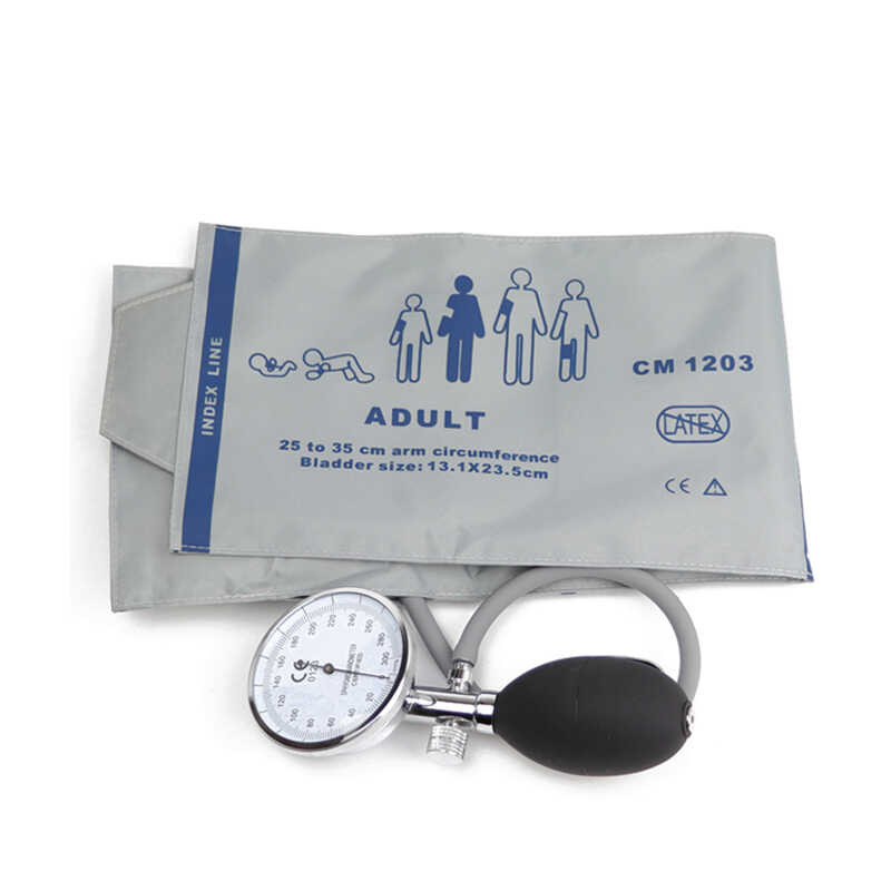 Medical Classic Gray Blood Monitor BP Adult Cuff Manometer Upper Arm ...