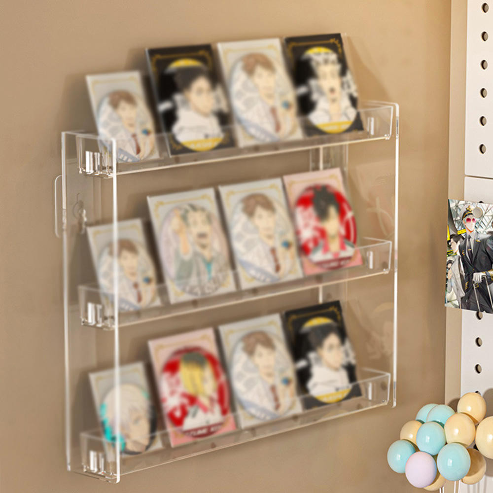 Acrylic Multi-Layer Wall-Mounted Display Shelf - Anime & K-pop ...