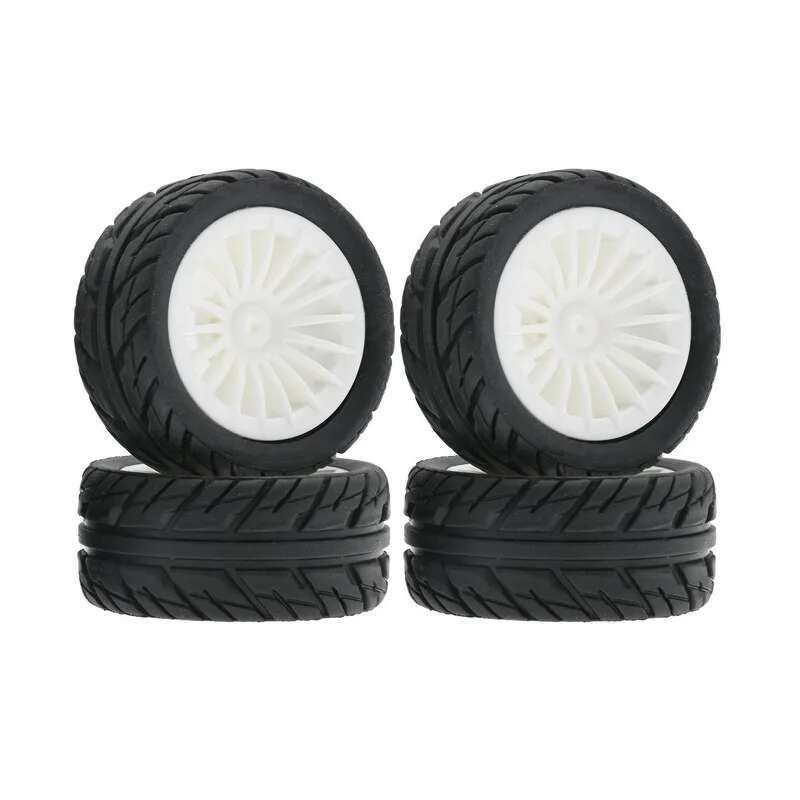 Haptufer 4 Pièces Pneus Caoutchouc Roues Pour SG1603 SG1604 UD1601 1/16 RC - Pièces De Mise à Niveau