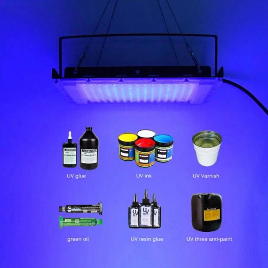 100W LED UV Curing Lights Gel Ultraviolet Lamps UV Glue Dryer for Phone ...