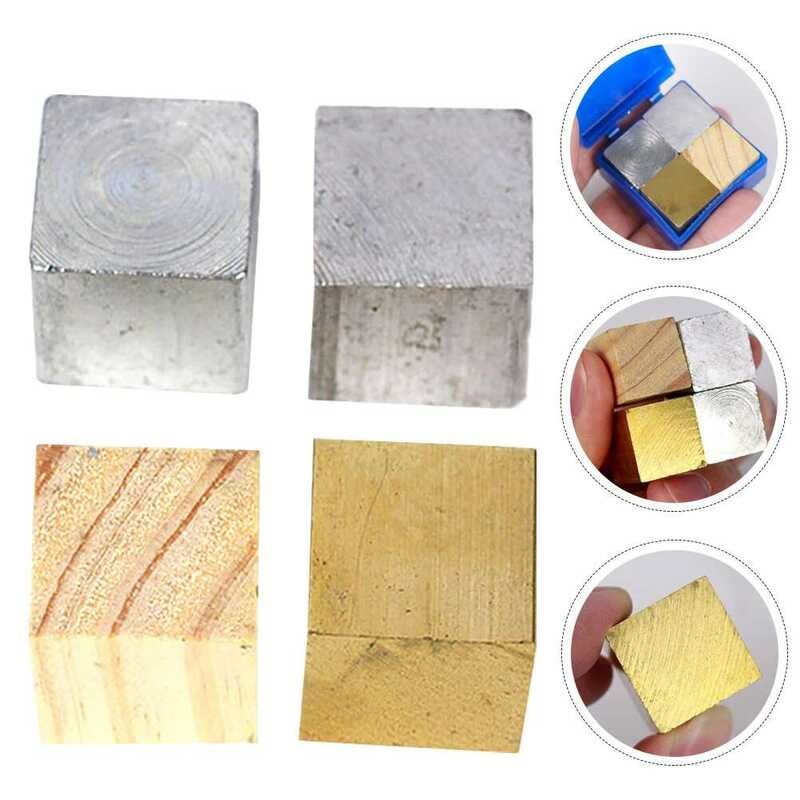 Pcs 4 Metal Block Density Cubes Set Physical Experiment Equipment ...