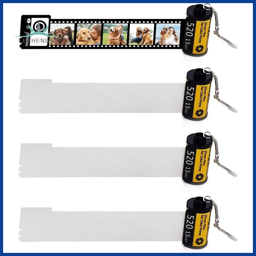 4 Pack Sublimation Memory Film Roll Keychain, Double Sided Sublimation ...