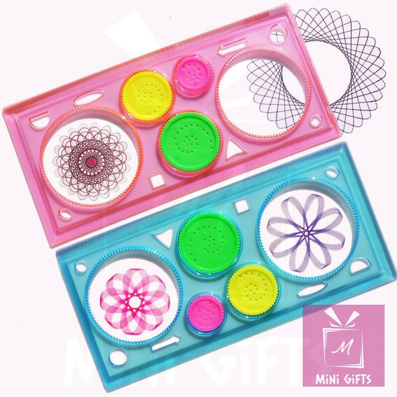 Price Design Ruler Spirograph Drawing Ruler Goodie Bag Filler | Shopee ...