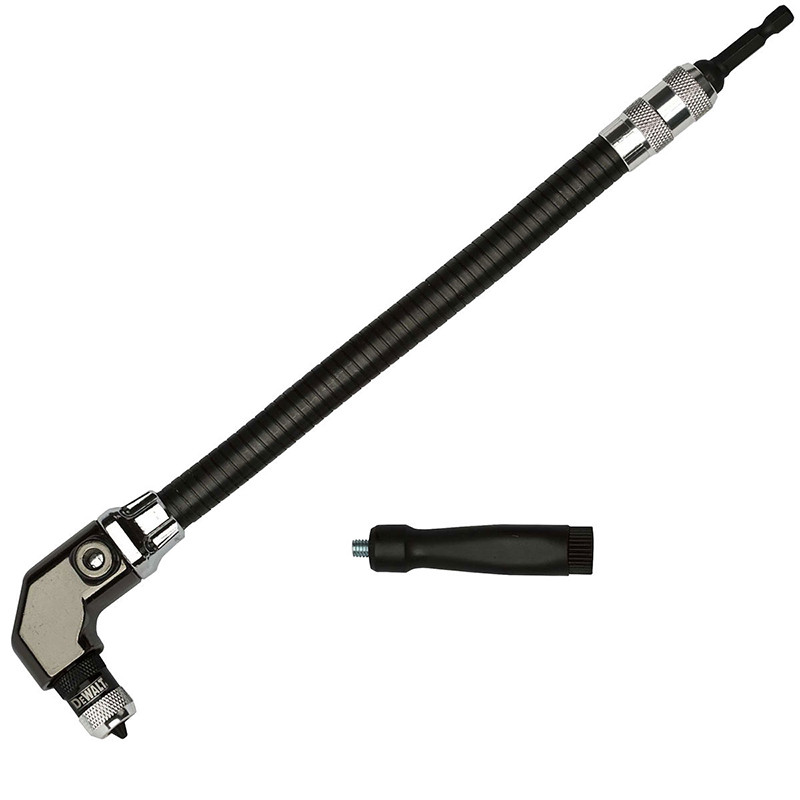 DEWALT DWARAFS-Z Right Angle Flex Shaft Bit Holder Flexible Hose ...