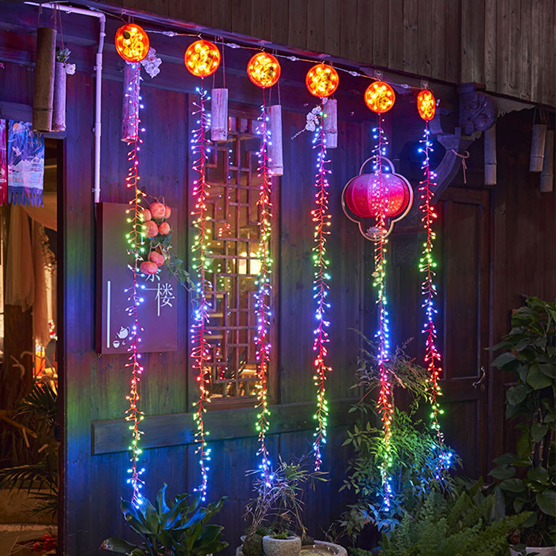 Firecracker Light Plug in Concatenable String Lights Outdoor Light ...