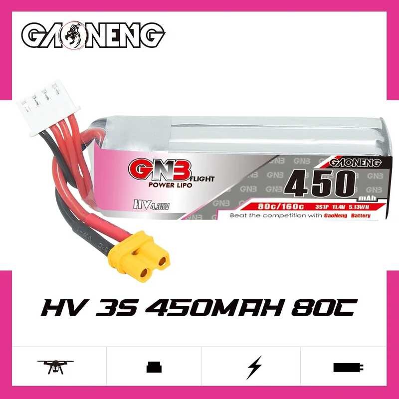 GAONENG 3 E9d G 450Mah HV 3S 80C 160C 11.4V Xt30 Lipo Battery Beta75x ...