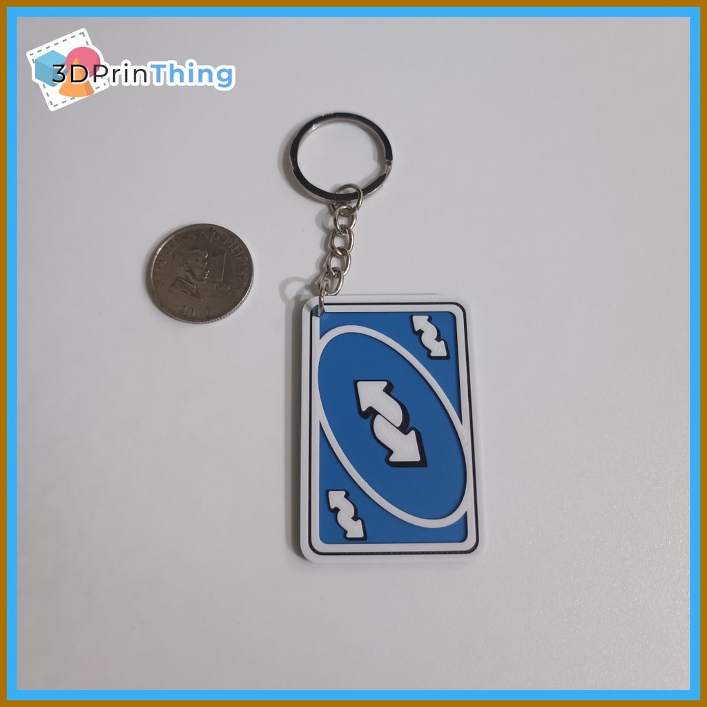 UNO Reverse Card Keychain - Back to Back (3D Printed) | Shopee Philippines