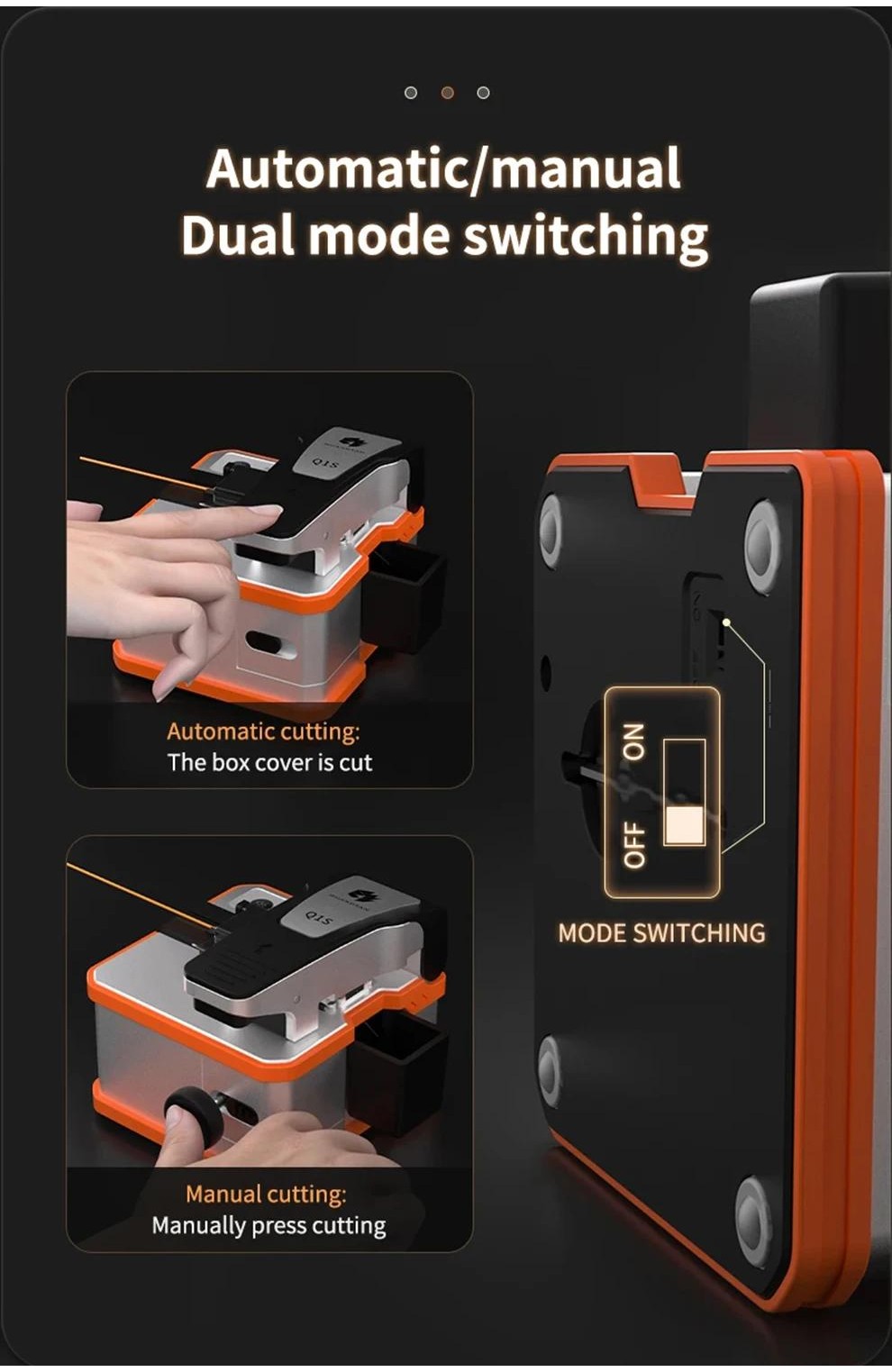 Q1S Fully Automatic Electric Fiber Optic Cleaver Rechargeable Optic ...