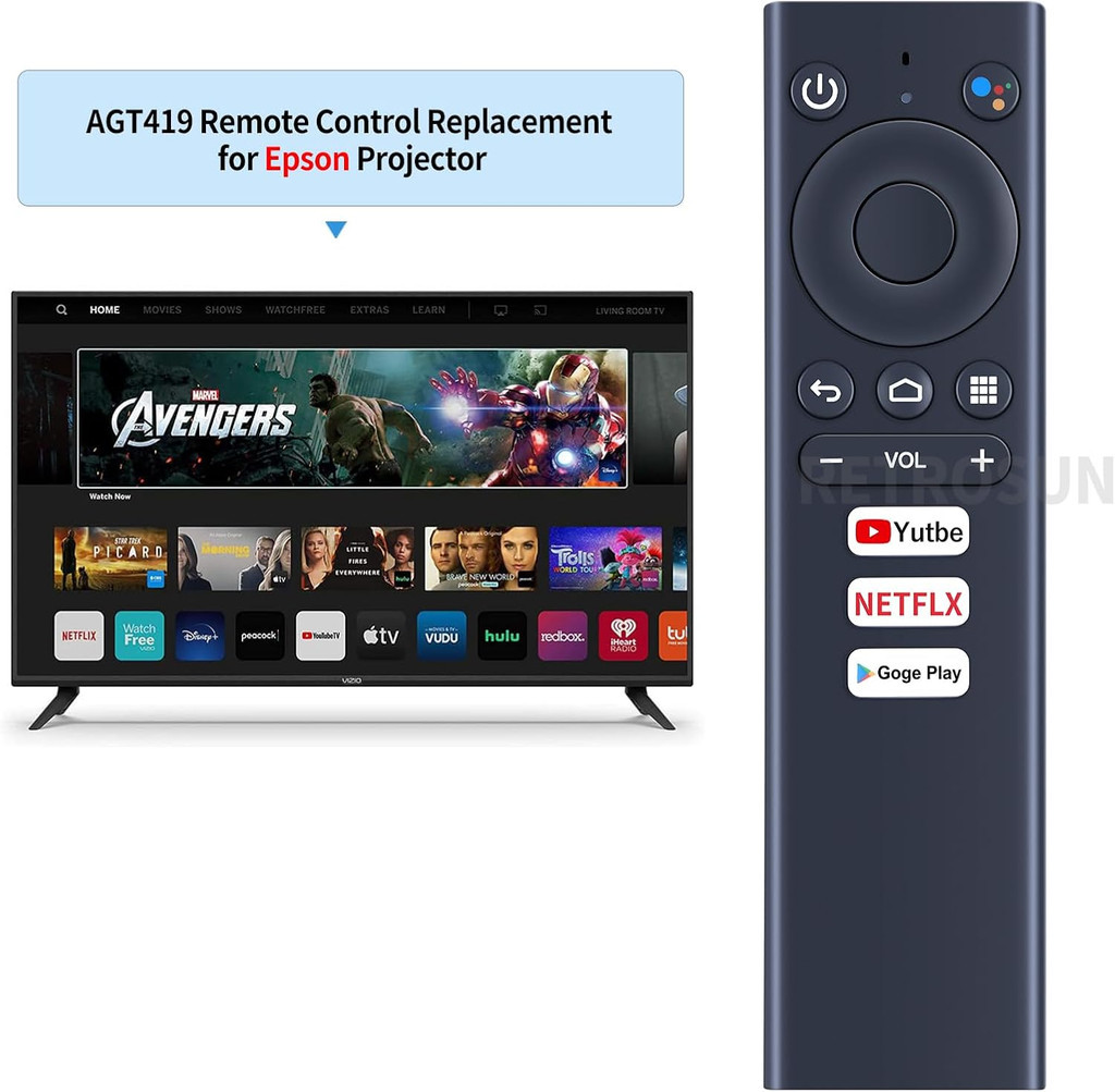 New Ematic 4K UHD Android TV Streaming Box AGT418 AGT419 (Remote ...