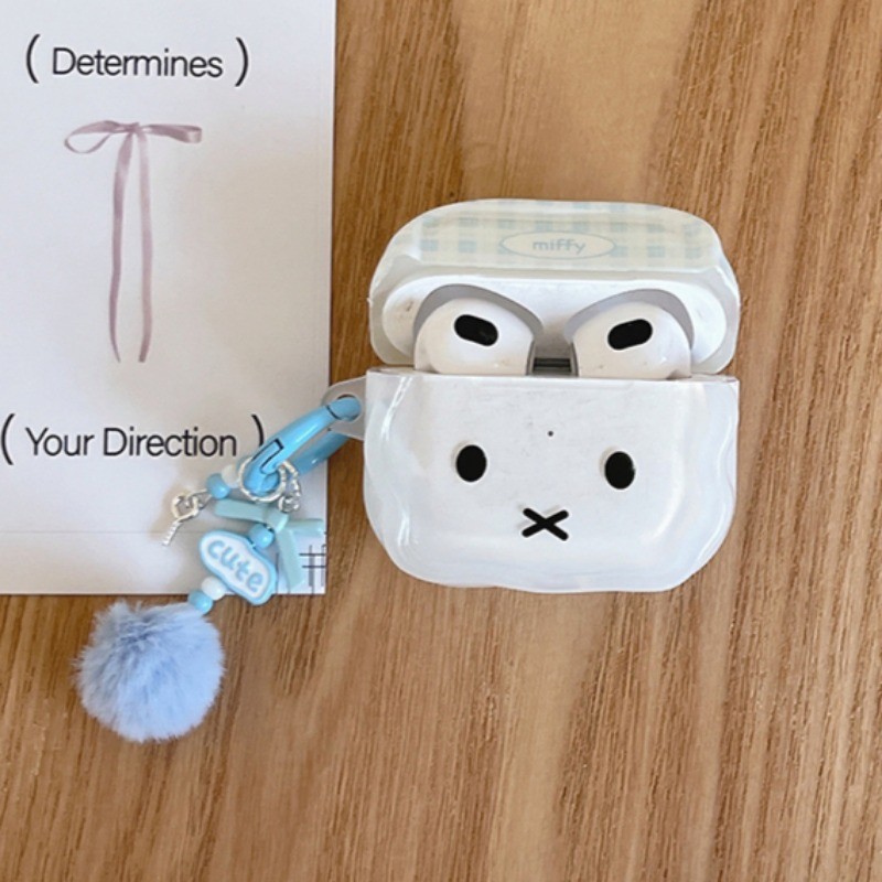 Cartoon Cute Miffy Rabbit Wireless Bluetooth Earphone Case Compatible ...
