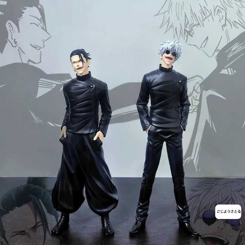 Tongyundacheng 2 pezzi JJK Figura Geto Suguru Gojo Satoru Action Figure 10 cm JJK Anime Figurine Carino Gojo e Geto Statua Modello Desktop Ornamenti Da Collezione
