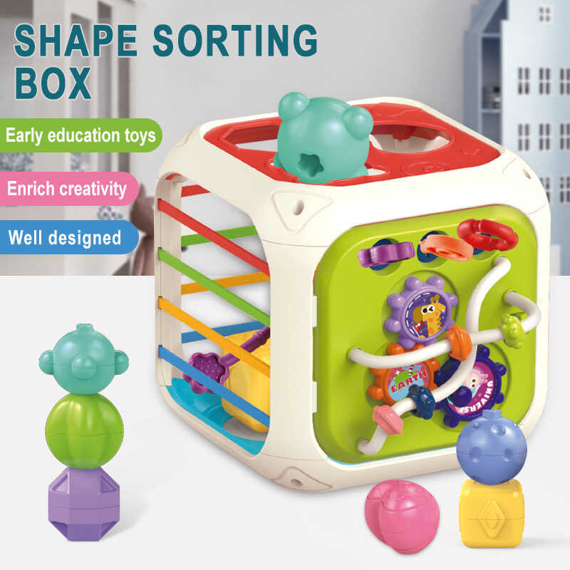 Colorful New Shape Blocks Sorting Game Baby Montessori Learning ...