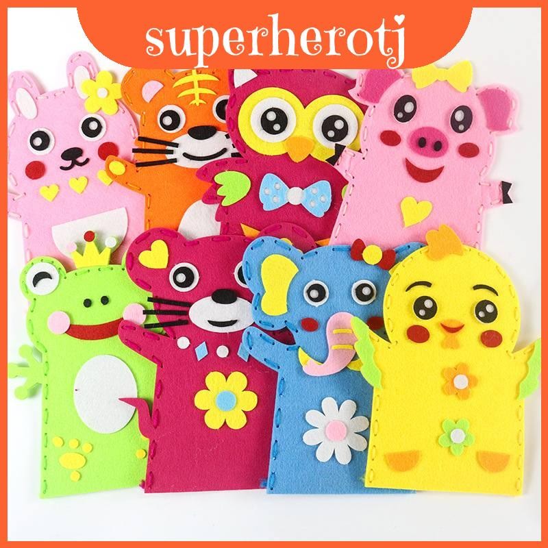 Kit Craft Children's Non-woven Fabric Hand Puppets Stimulate Visual ...