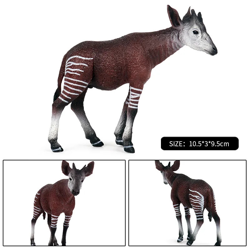Wild African Animals Simulation Okapi Wildebeest Action Figure ...