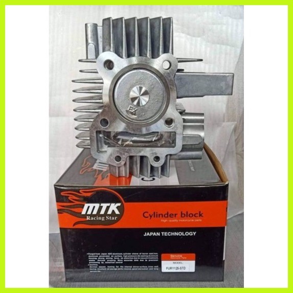 FURY125 CYLINDER BLOCK STOCK BORE STD Fury 125 Kawasaki Piston Kit ...