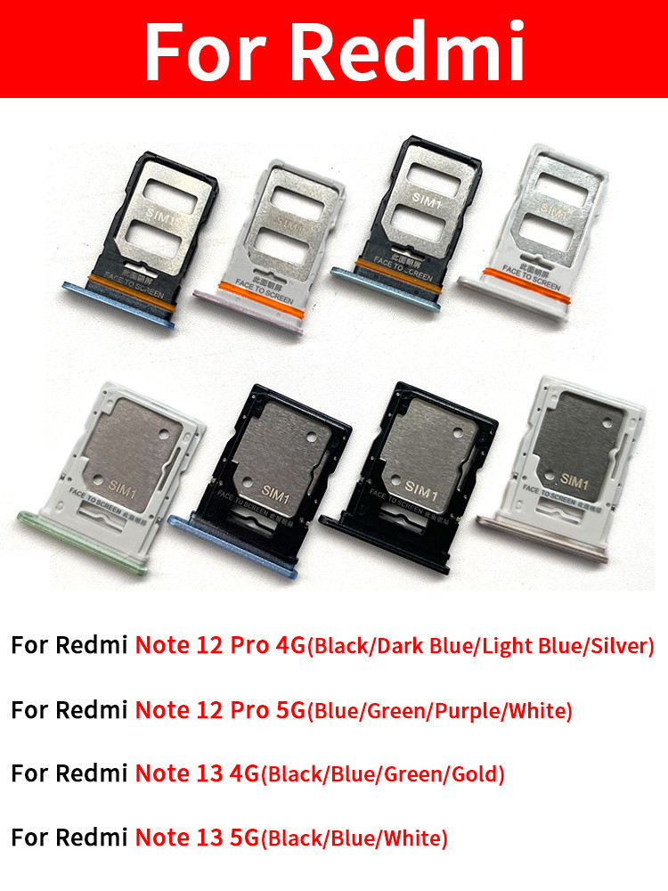 For Note 12 Pro 4G 5G Note 13 4G 5G SIM Card Tray Slot Holder ...