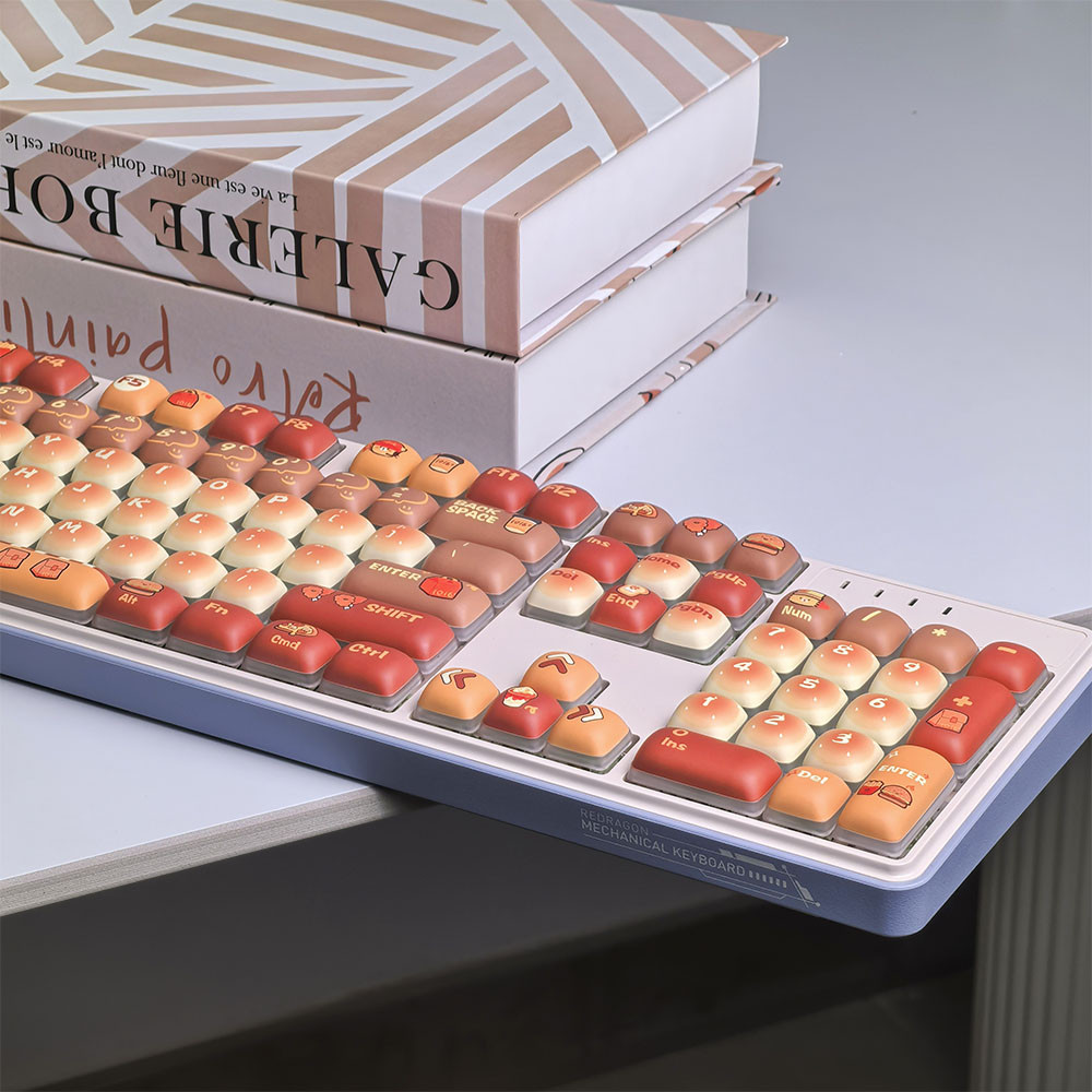 Hamburger Keycap MOG Profile PBT 120 Keys Light Transmission Wooting ...