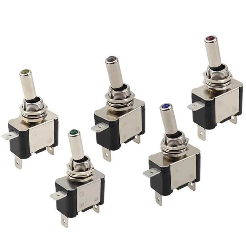 LY 5/20Sets 20A 12V LED Illuminated Toggle Switch Control On/Off ...