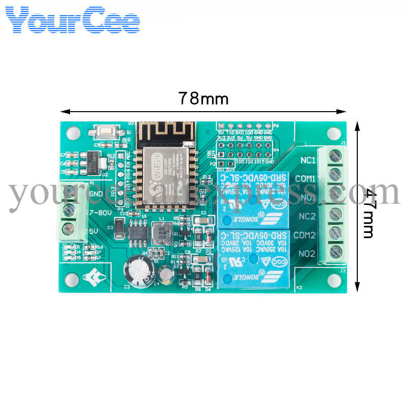 1/2/4/8/16 ESP8266 Channel Way Wireless Relay Module AC/DC ESP ESP-12F ...