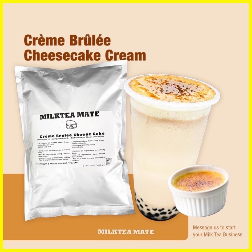 MLKT CREME BRULEE CHEESECAKE POWDER (SINKERS/TOPPINGS) | Shopee Philippines