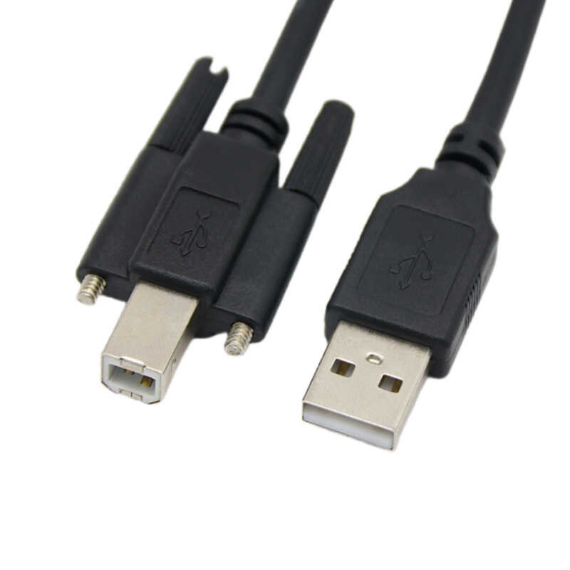 Industrial Camera USB 2.0 Printer Data Cable With Ear Lock Screw USB To ...