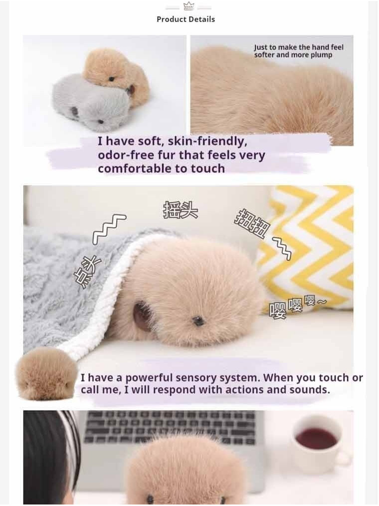 Cupboo AI intelligent pet emotional robot plush machine pet cub ...