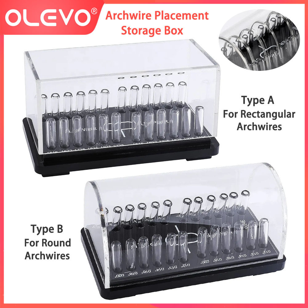 Acrylic Dental Holder Archwire Placement Storage Box Orthodontic Round ...