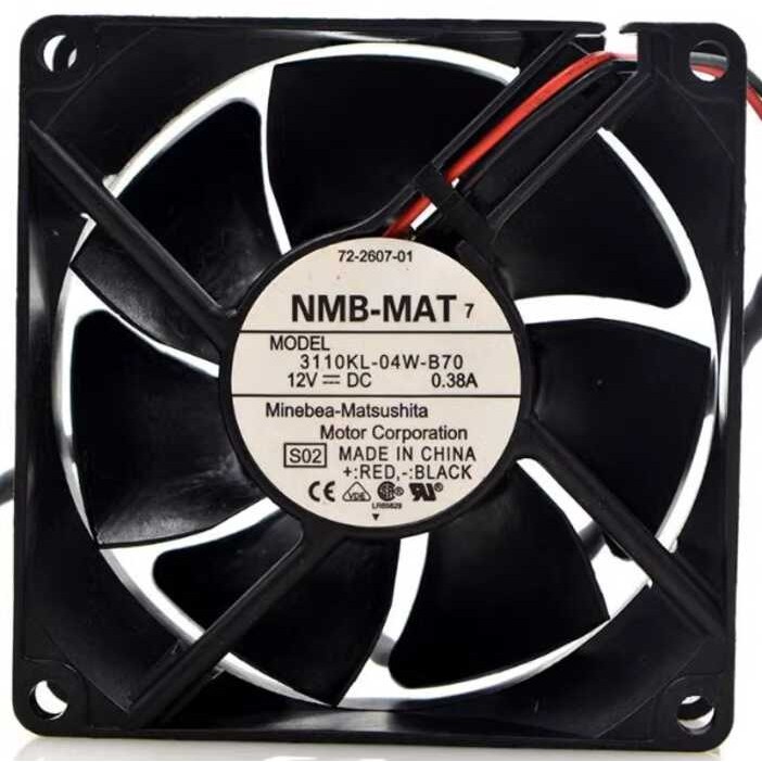 Ventola Di Raffreddamento 80x80x25mm - 12V DC, 0.38A, Per PC, Cabinet, Alimentatori