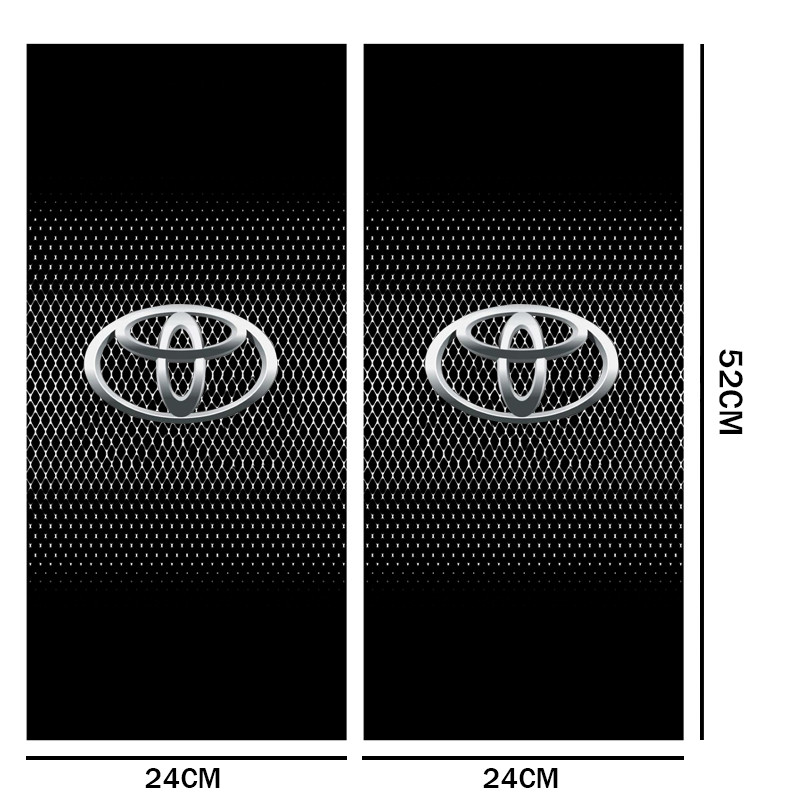 2 Piraso Para sa Toyota Diamond Mesh Pattern Car Window B-pillar ...