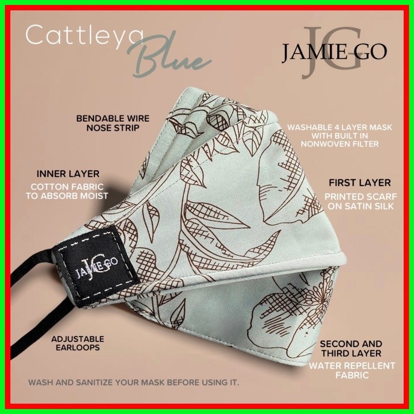 Go mask CATTLEYA BLUE by Jamie Go Atelier | Shopee Philippines